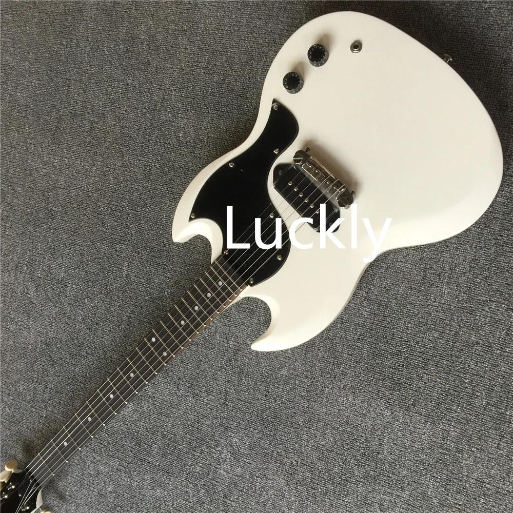 Электрогитара SG белый цвет палисандр фингерборд серебряная фурнитура