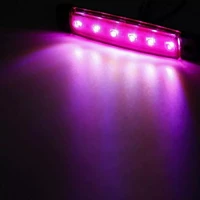 automobile accessories 10pcs 6 led rock light oblong purple side marker lights indicator work light for car truck lorry boat acc