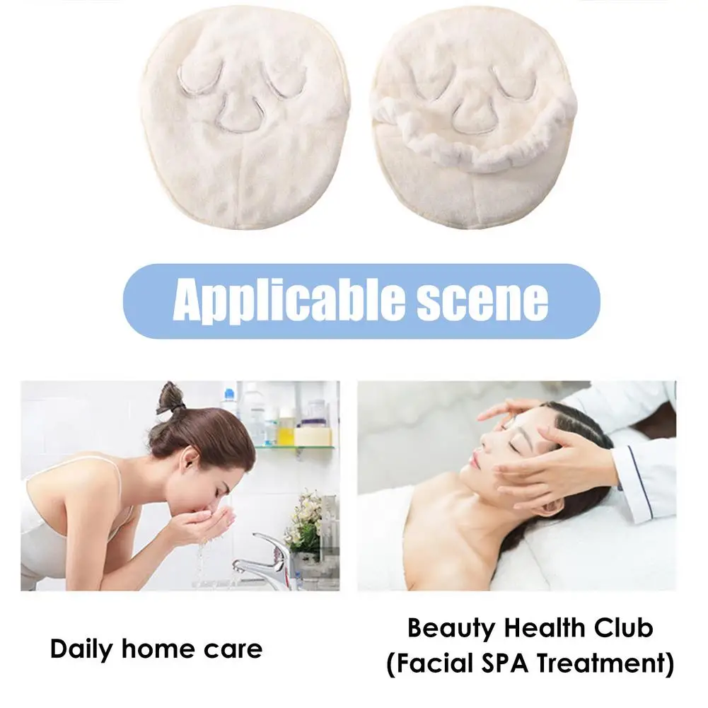 

Cold Hot Compress Facial Towel Skin Care Salon Mask Soft Coral Fleece Thickened Face Towel Home Moisturizing Facial Towel