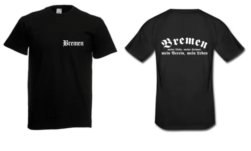 Футболка с надписью Herren Bremen I Fussball wiin sprрюche Fun Lustig bis 5XL