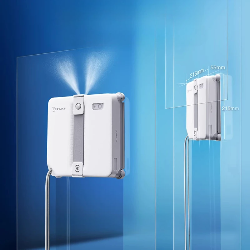 Фото Новый умный робот ECOVACS WINBOT MINI2 для мытья окон, робот-пылесос для стекол 8000 Па, 100-240 В (модель 2026 года) №2