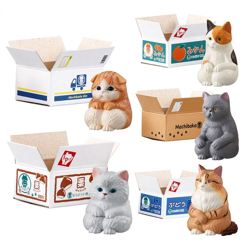 Японские подлинные капсульные игрушки гасяпон милые голуби серия кошек Kawai