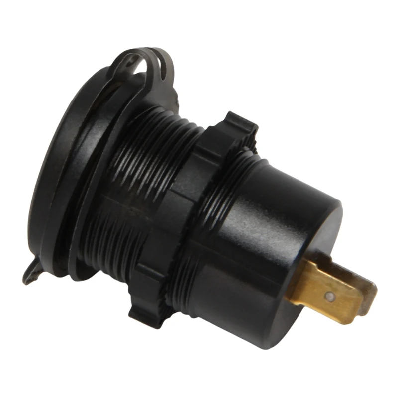 

4X PD Type C 48W Dual USB Car Charger Socket, QC 3.0 Car Fast Charger With Voltmeter And Switch For Boat Truck RV,Blue