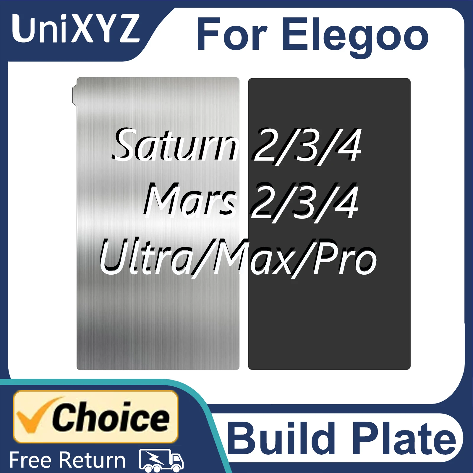 Фото Пластина для 3D принтера из смолы, Flex Строительная пластина для Elegoo Saturn 4 3 2 8K 12K Ultra Mars 2 3 4 9K 4K Pro Max Ultra DLP MSLA №1