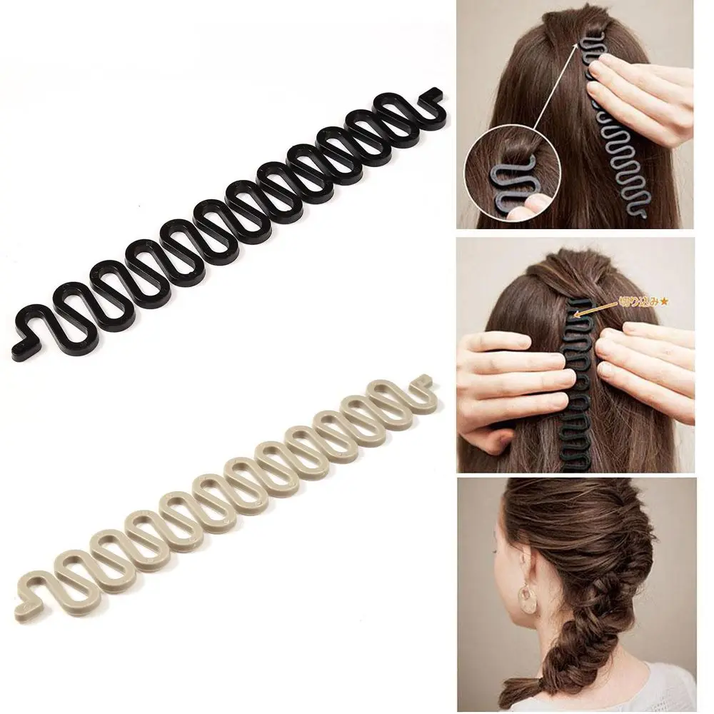 

Magic Stretchable Elastic Hair Clips Hair Accessories Wave Type Women Braiding Hair Braider Twist Braider Styling Tool