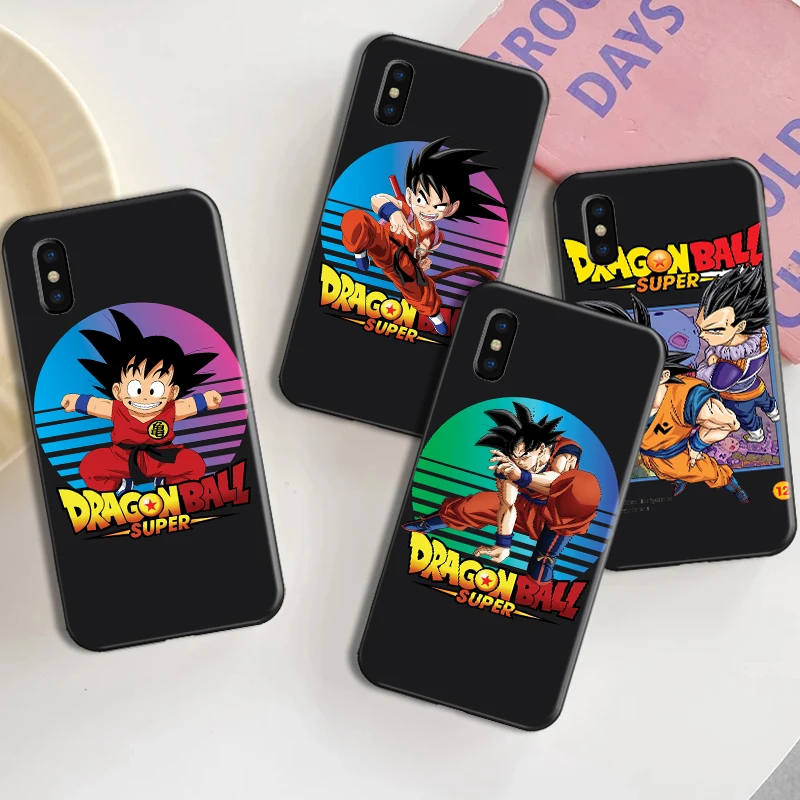 

Dragon Ball Cartoon Phone Case For Funda iPhone 13 12 11 Pro Max 13 12 Mini X XR XS Max 6 6s 7 8 Plus Coque Back Liquid Silicon