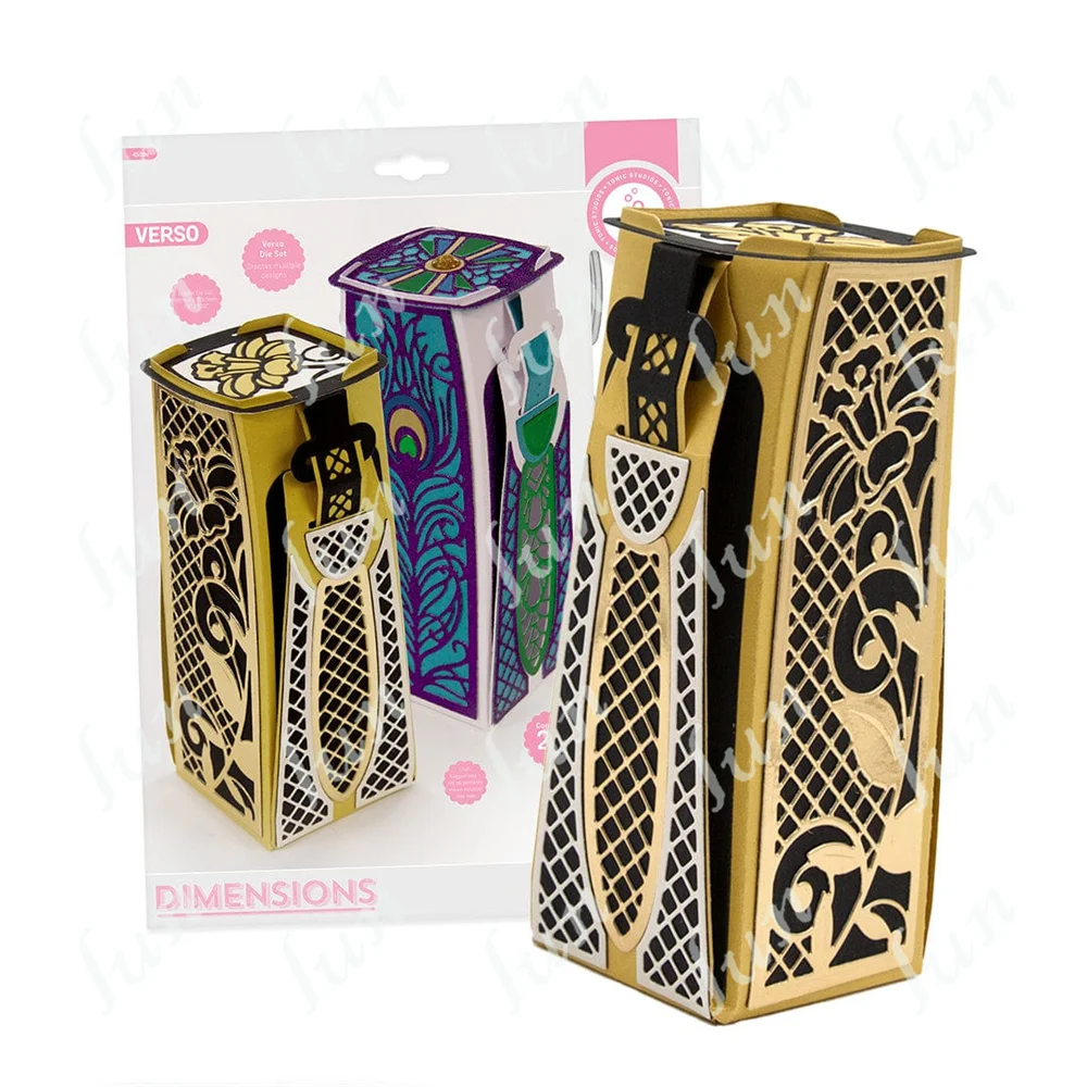 

Jardiniere Gift Box Metal Cutting Dies Sets Stencil for Diy Craft Making Greeting Card Scrapbooking Decoration Embossing Molds