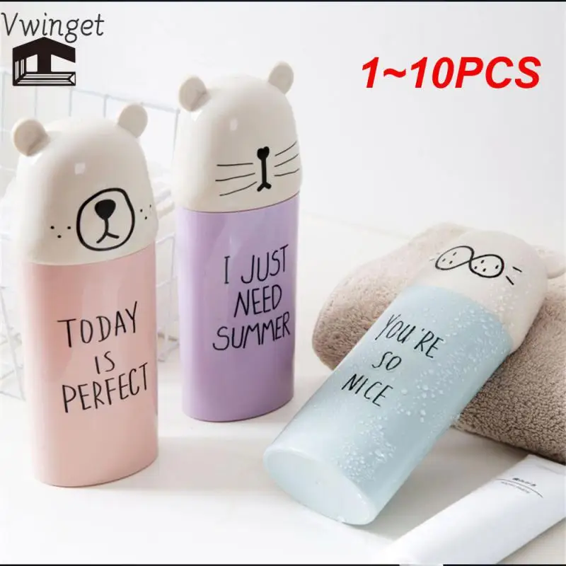 Милая зубная щетка чашки для зубной пасты портативный ящик хранения мытья зубов