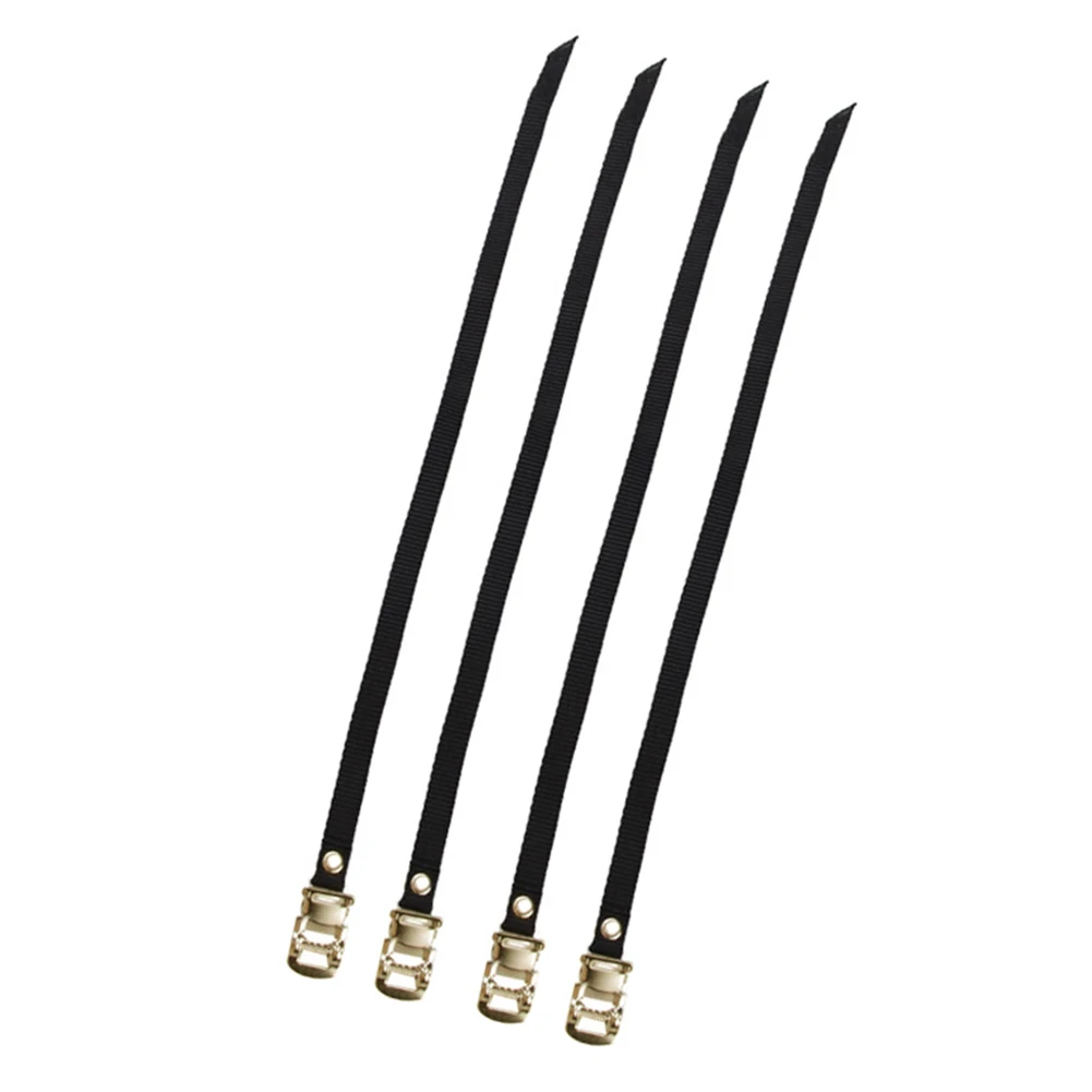 

4pcs Bike Pedal Straps Bicycle Accessories For Safety Toe Clips Indoor Nylon Universal Stationary Cycling Outdoor Sports