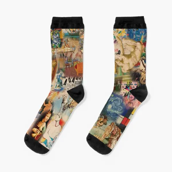 

History Of Art Crew Socks Short Mens Cotton Breathable Girls Unisex Funny Pattern Comfortable Autumn Ladies Best Women Cute