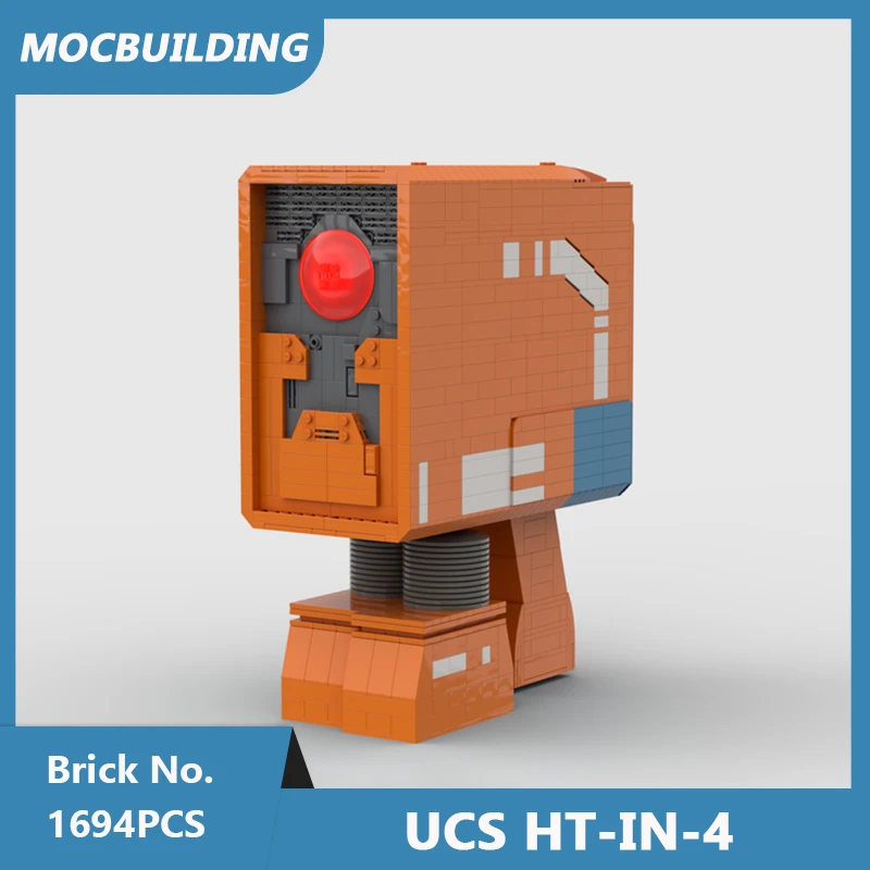 

MOC Building Block UCS HT-IN-4 Orange Robot DIY Assembled Bricks Creative Space Wars Ultimate Collector Series Kids Toys 1694PCS