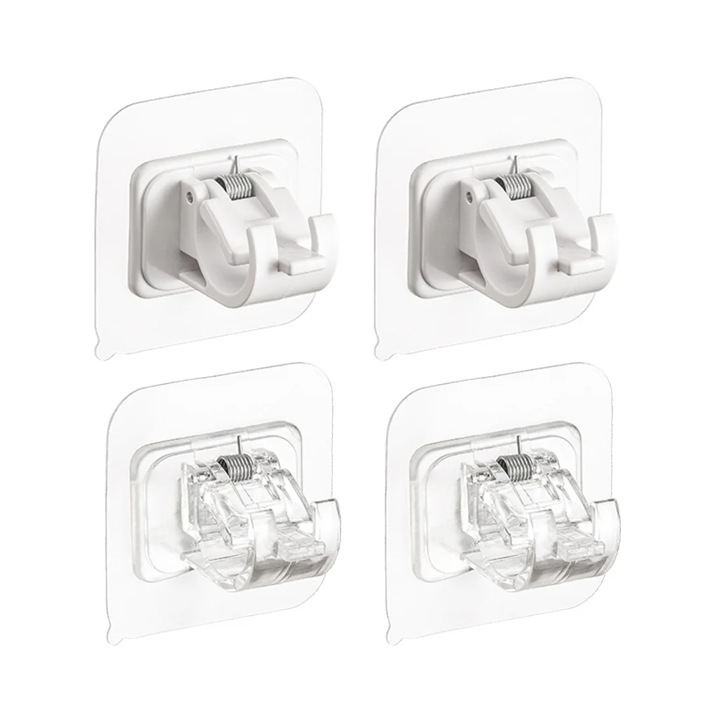 

Curtain Holder Hooks Rod Pole Sticky Brackets Clips Wall Fixingbar Windowstick Door Drill Bathroom Bracketdrapery Supply Nail