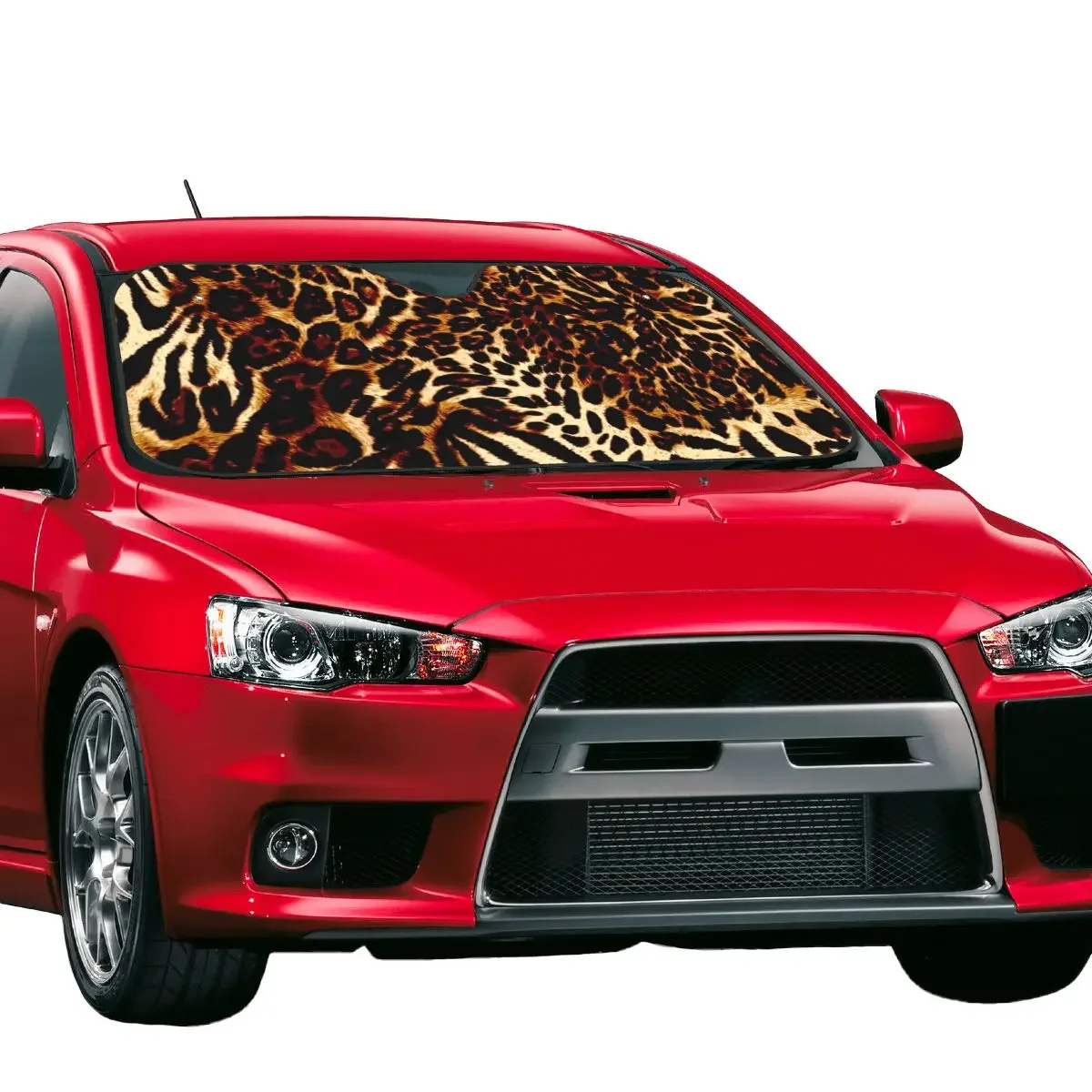 Парабреза с леопардовым изображением 70x130 см