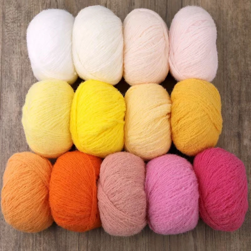 

5pc 40g/117m Set Velvet Yarn Soft Cotton Knitting Crochet Dyed Lanas Yarn for Crochet Sweater Hat Dolls with Low Price