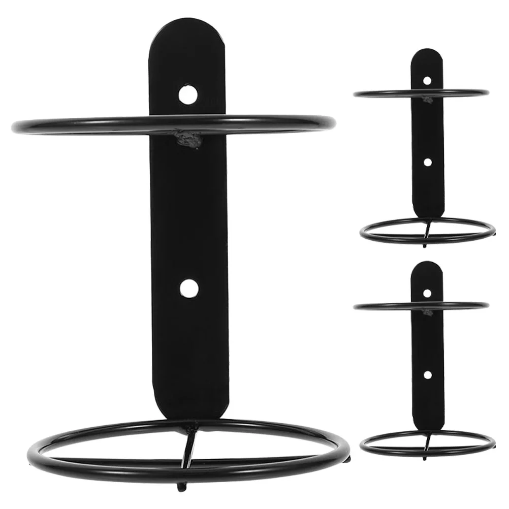 

3 Pcs Wall Mounted Rack Holder Metal Display Shelf Single Layer Stand Hanging