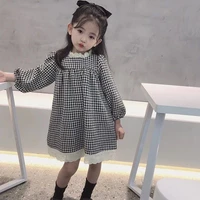 girl dress%c2%a0party evening gown cotton skirts 2022 houndstooth spring summer flower girl dress vestido robe fille home kids baby c