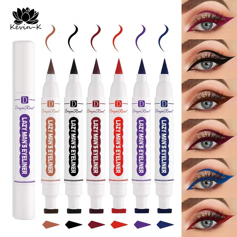 

Color Lazy Eyeliner Novice Double-ended Waterproof and Smudge-proof Pencil Makeup Gods Multi-color Eyeliner Silkworm Pen