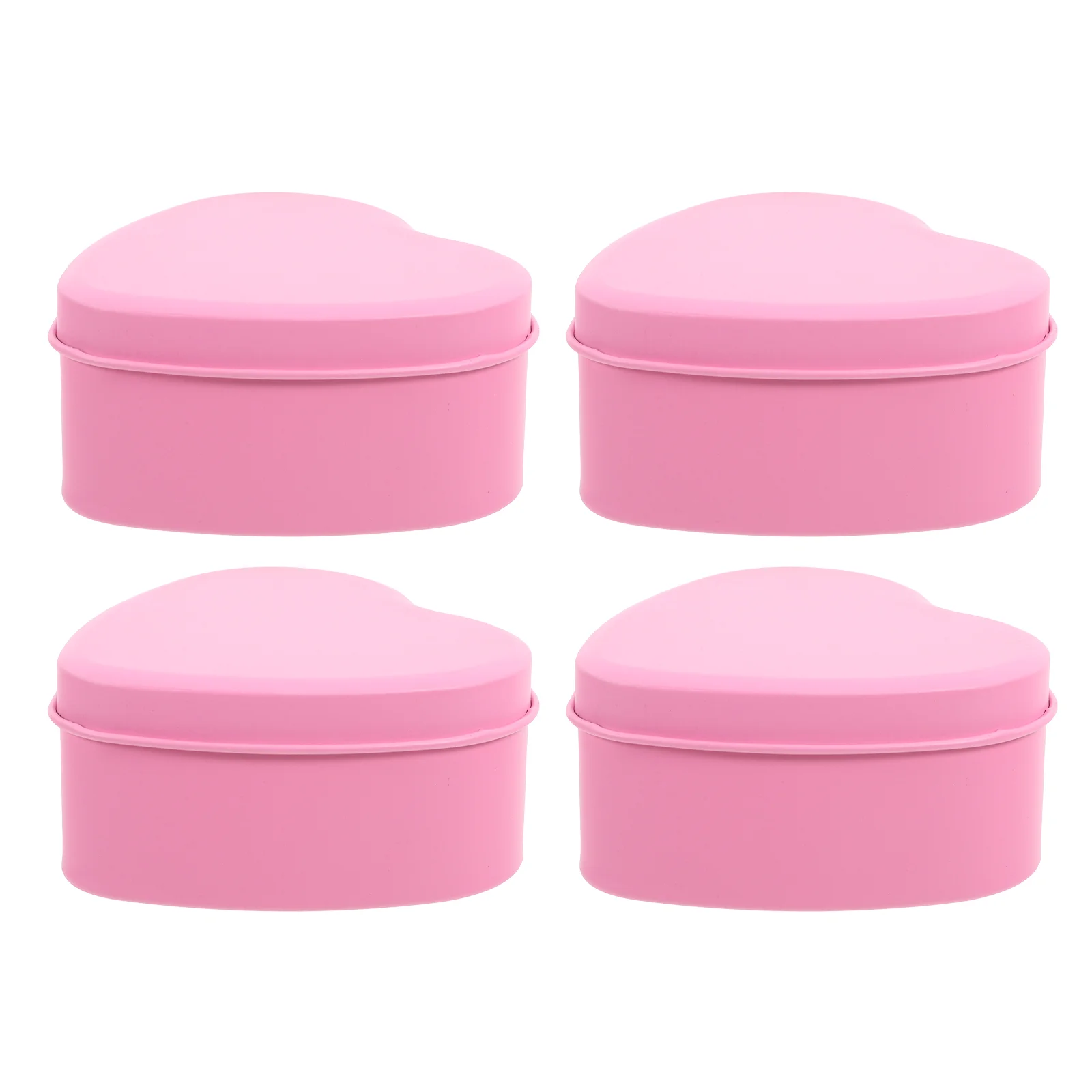 4 шт. жестяная коробка в форме сердца банки на день Святого Валентина коробки для