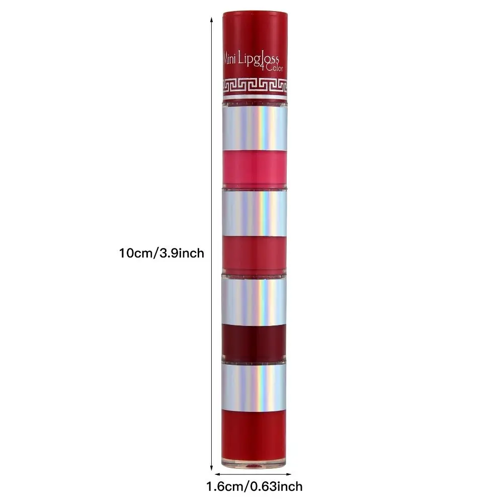 Водостойкая матовая помада 4 цвета стойкая антипригарная чашка в 1 жидкая