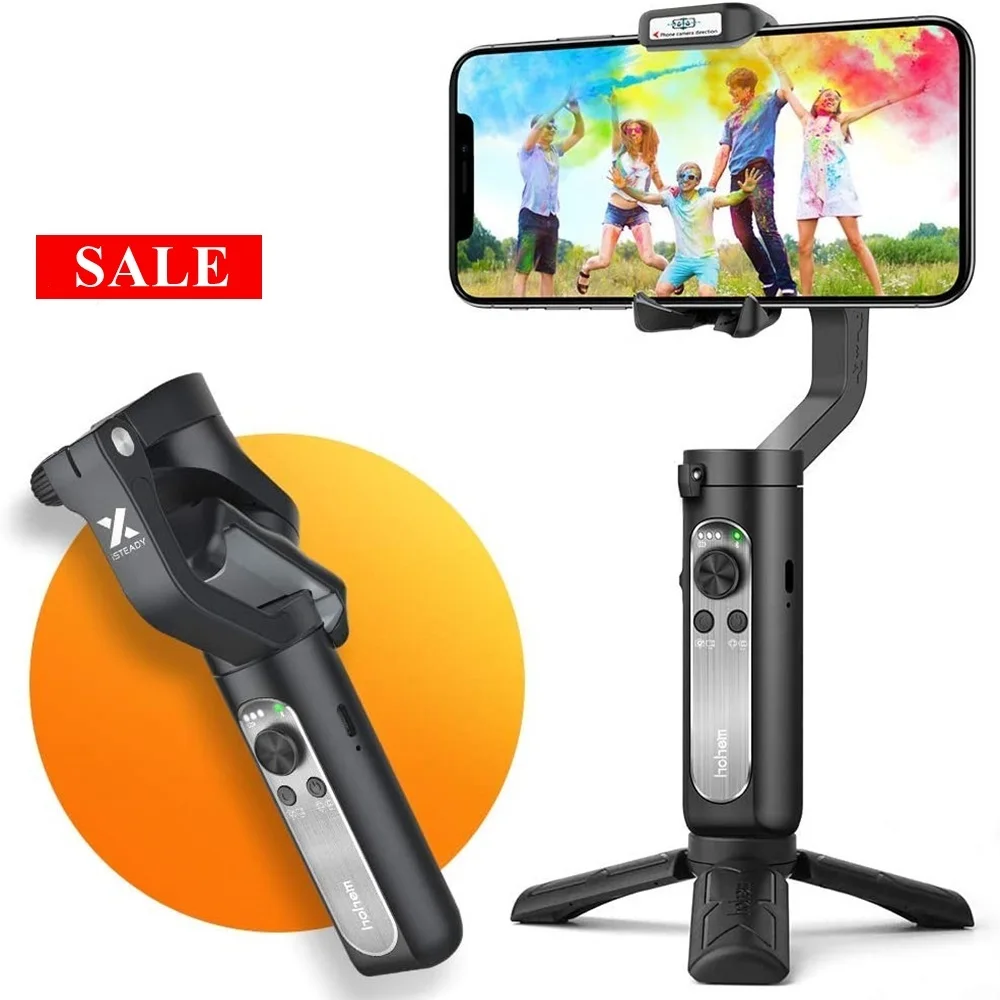 

ISteady X X2, 3-Axis Smartphone Gimbal Stabilizer with Foldable Gimbal for iPhone 13/12 PRO MAX/11, Samsung, Huawei