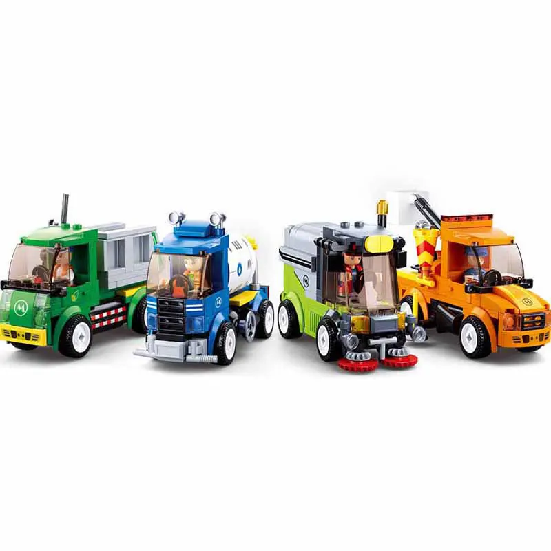 

4 шт./лот SimCity муниципальные транспортные средства, модель полива автомобиля, наборы строительных блоков, креативные кирпичи, обучающие игру...