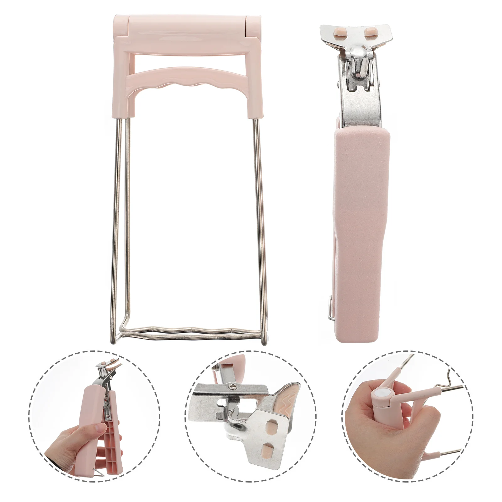 

Hot Clip Gripper Tongs Dish Anti Clamp Pot Retriever Cooking Plate Bowl Pan Tong Pinch Lifter Kitchen Microwave Grip Holder