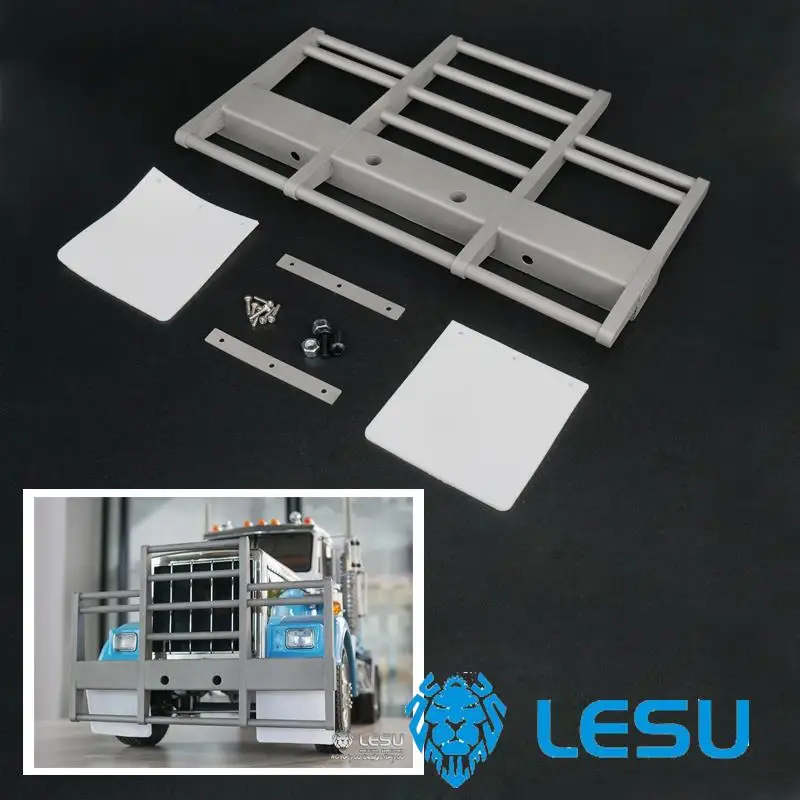 Металлический передний бампер LESU 1/14 DIY Tamiyay RC трактор грузовик модель автомобиля