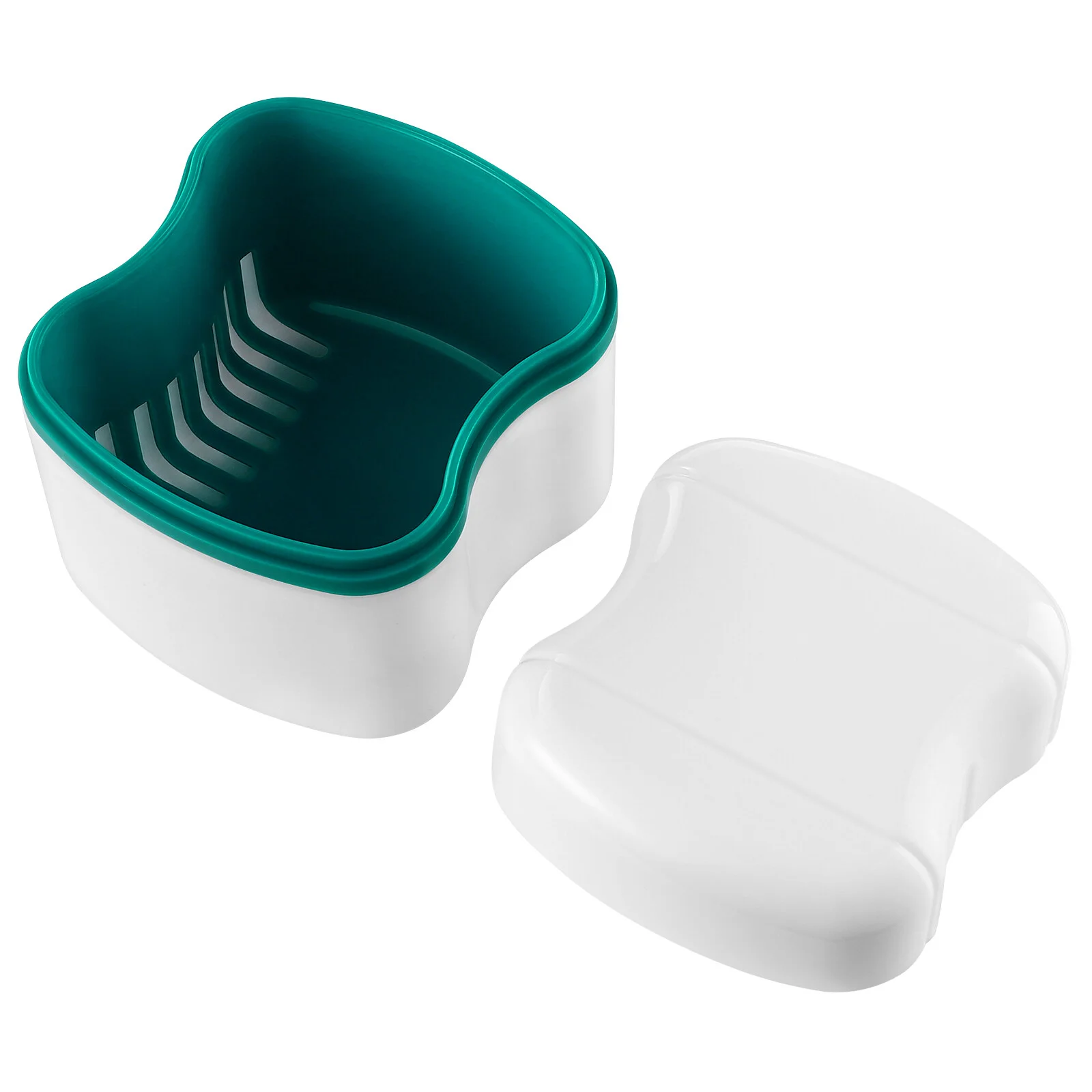 

Bracket Box Denture Storage Case Pink Retainer Container Plastic Holder Mouth Guard Miss Cleaner