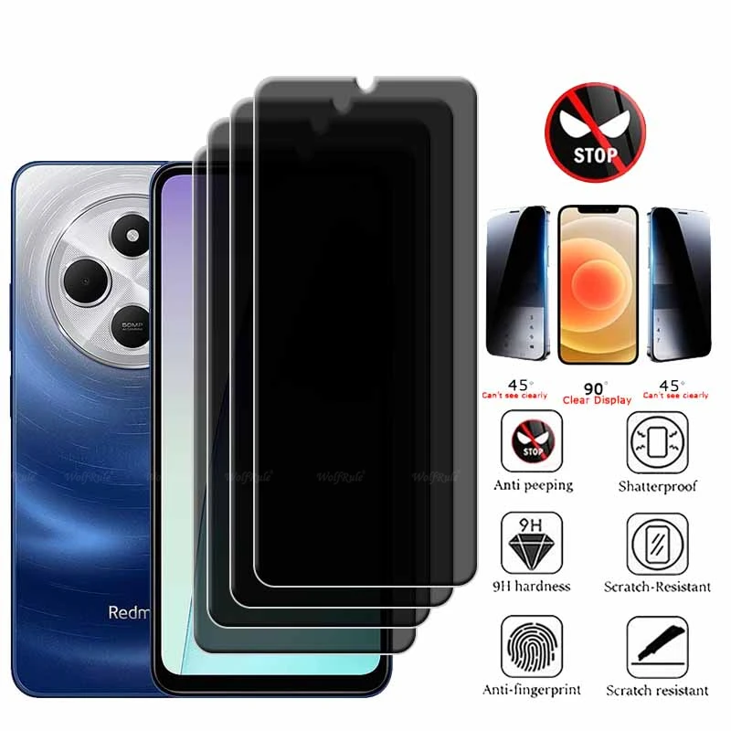 4/3/2/1 шт. для Redmi 14C стекло Xiaomi закаленное 9H HD Защитная конфиденциальность