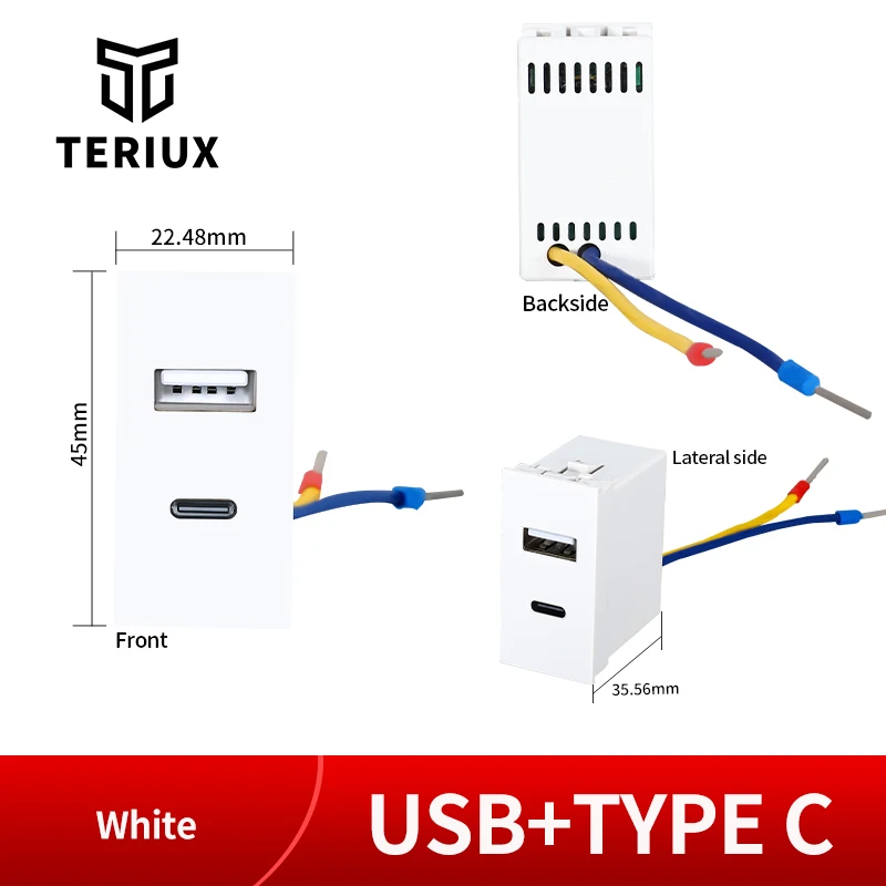 

Модуль напольной розетки TERIUX EU UK UN HDMI