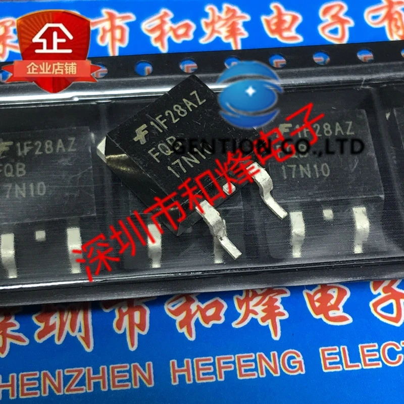 

10 шт. FQB17N10 TO-263 100V 17a в наличии 100% новый и оригинальный