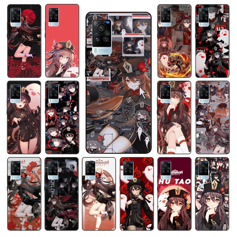 

Genshin Impact hutao Phone Case for VIVO V21E V21 V23 V23E V2109 Y53S Y33S Y55 Y76 Y31 Y21 Y72 Y01 Y21S Y11S