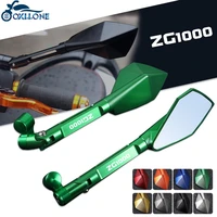 motorcycle aluminum rearview side mirrors 8mm 10mm for kawasaki zr750 zr 750 zephyr 1991 1993 zg1000 zg 1000 concours 1992 2006