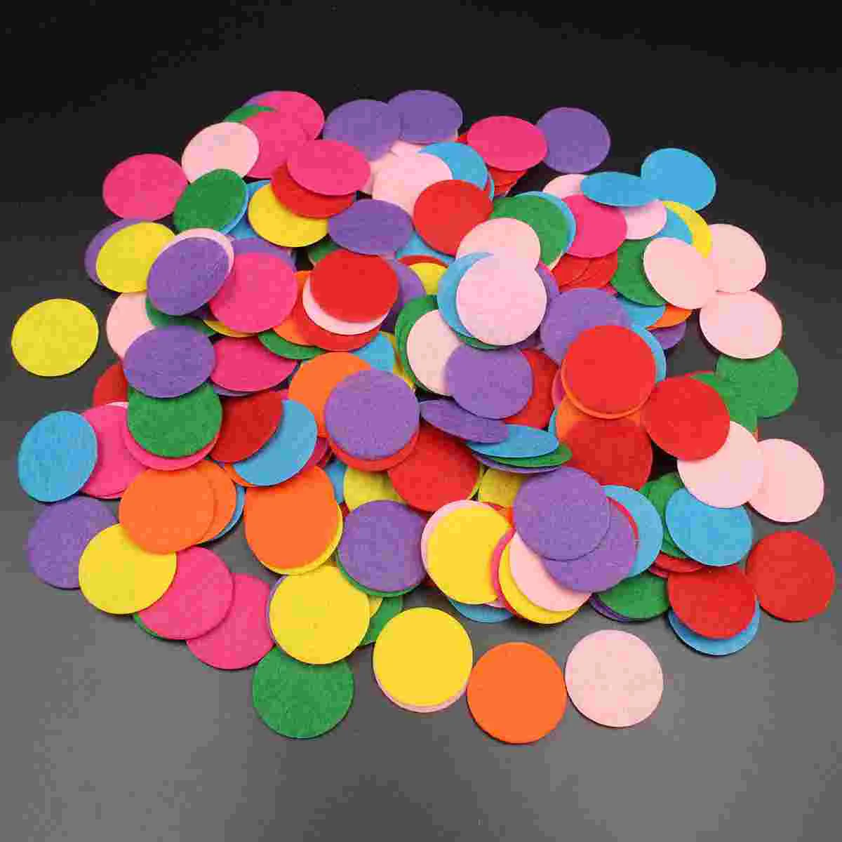 

Felt Pads Circles Craft Pad Fabrics Round Diy Woven Material Non Supplies Crafts Gasket Color Simulation Fabric Flower Mixed