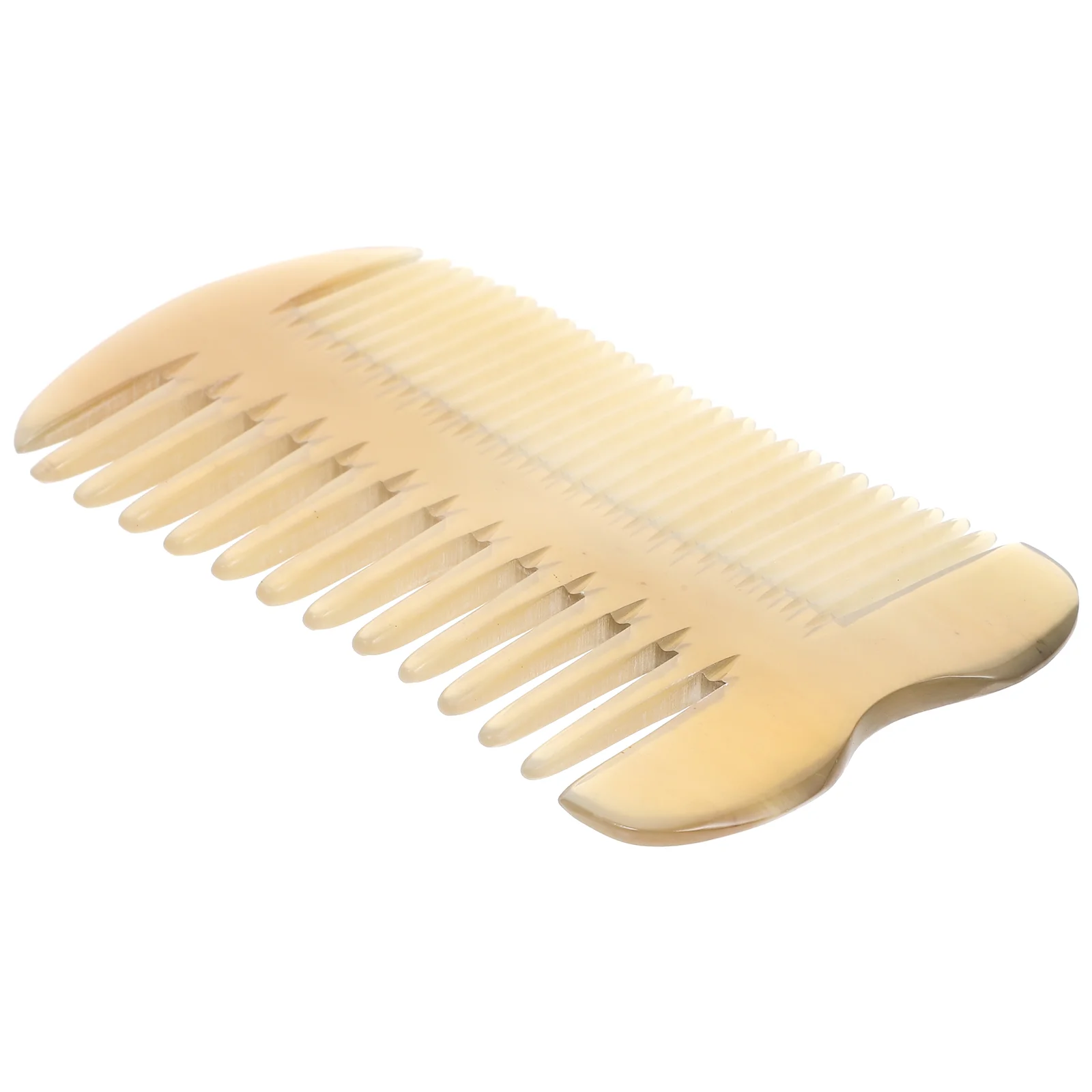 

Beard Comb OX Horn Double- sided Hair Comb Fine Dual Action Pocket Comb for Men