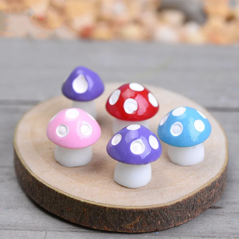 

20Pcs Mushroom Cute Garden Miniature Items Accessories Decor Jardin Exterieur Ornaments Statuette Dollhouse Brinquedo Tuin Toys