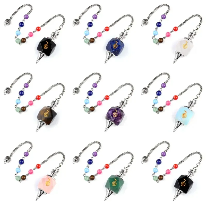 ZHEPIN оптовая продажа хрустальный маятник ручной работы в форме блока с