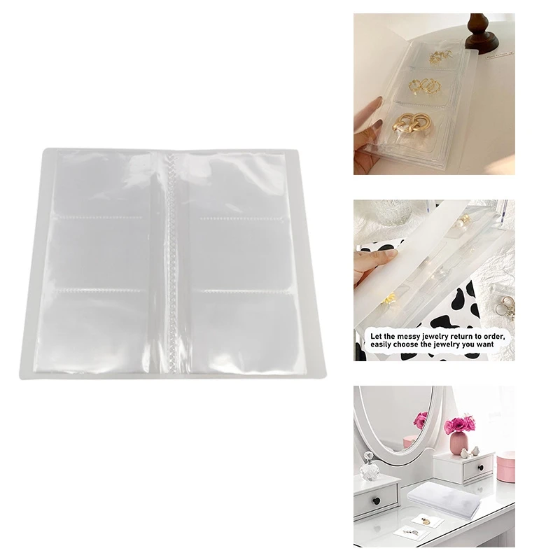 

Pvc Transparent Jewelry Antioxidant Zipper Bag Plastic Bag Transparent Storage Book Travel Support Display Storage