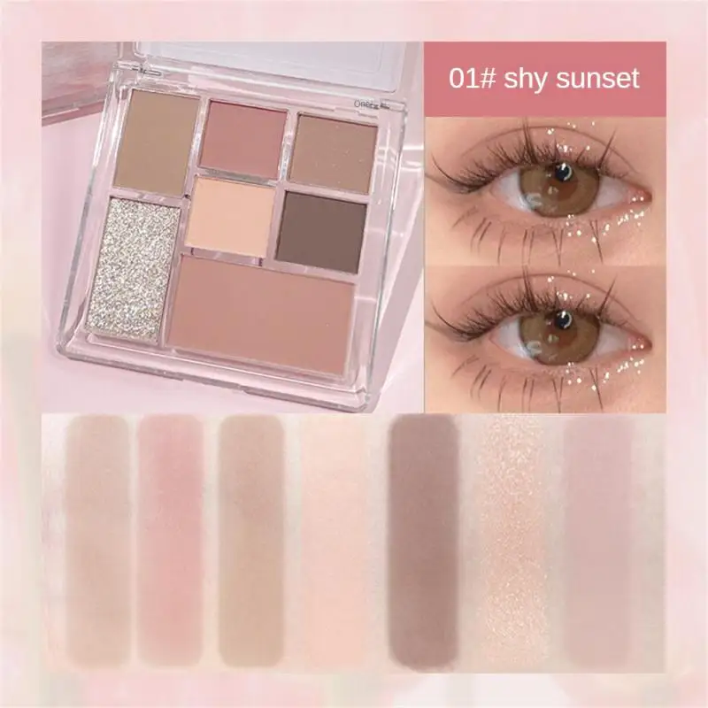 

Kobeleen sunset Dusk Eye Shadow Plate Seven-color One Plate Spring And Summer Fine Flash Affordable Students 2023 NEW