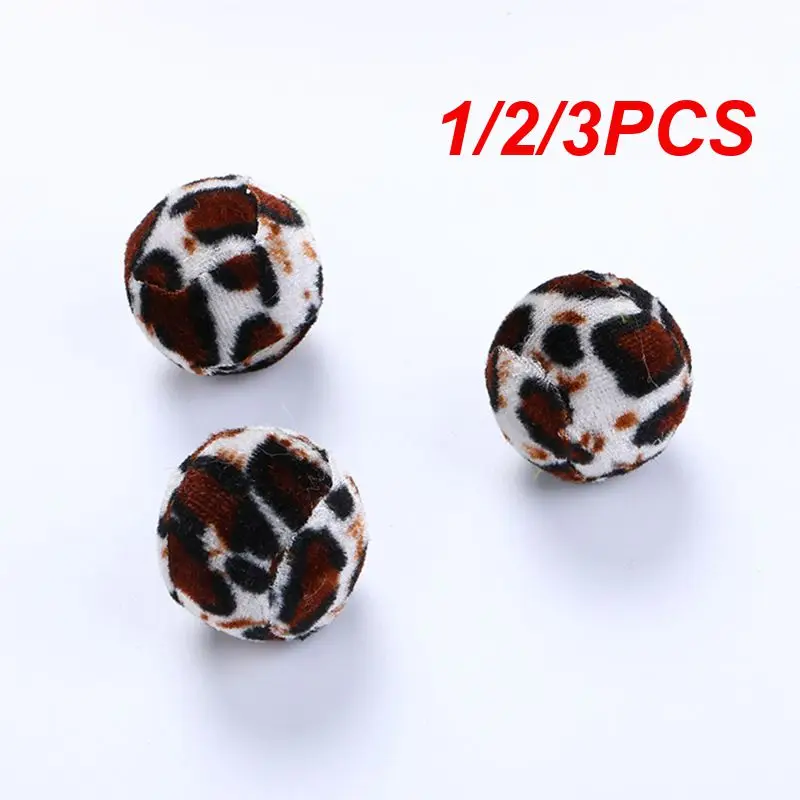 

1/2/3PCS Cat Ball Cat Toys Interactive Plush Leopard Print Fetch Balls Training Dog Pet Funny Bell Ball Cats Kitten Kitty Pet