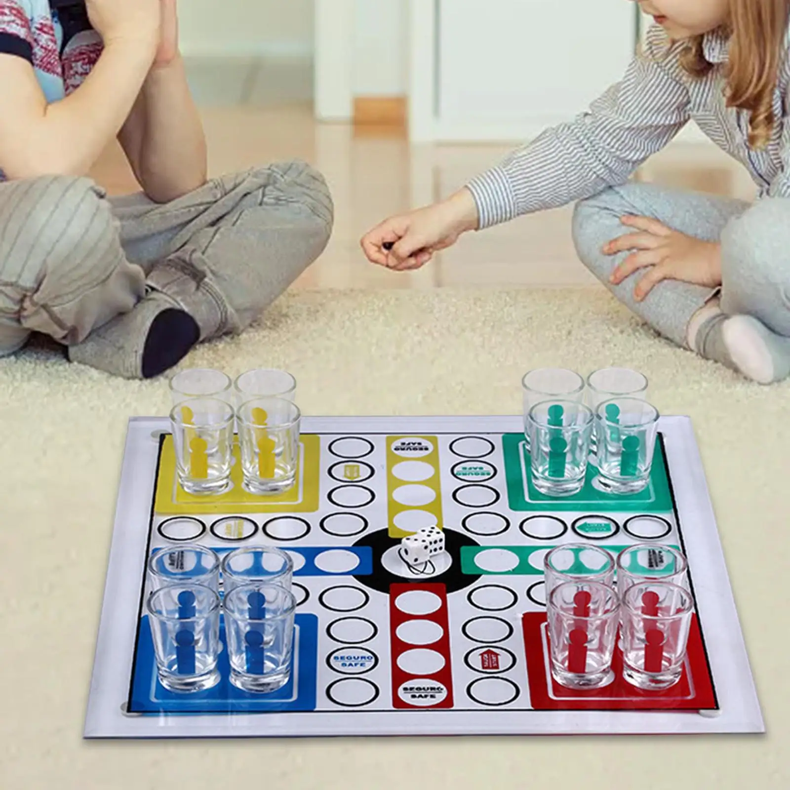 

Flying Chess Games Novelty Interactive Family Cups Games Entertainment Table Games Chess Game for Hotel Bar Holiday Party