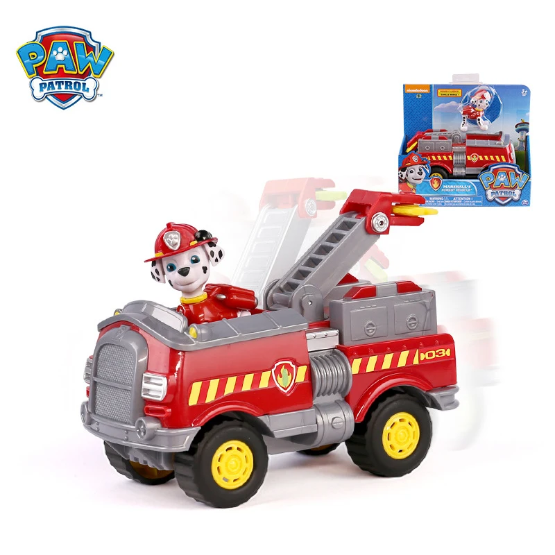 

Paw Patrol Full Rescue Dog Car Puppy Patrol Rescue Car Marshall Prowl Car Forest Ambulance Anime Action Figures Model Toys Gift