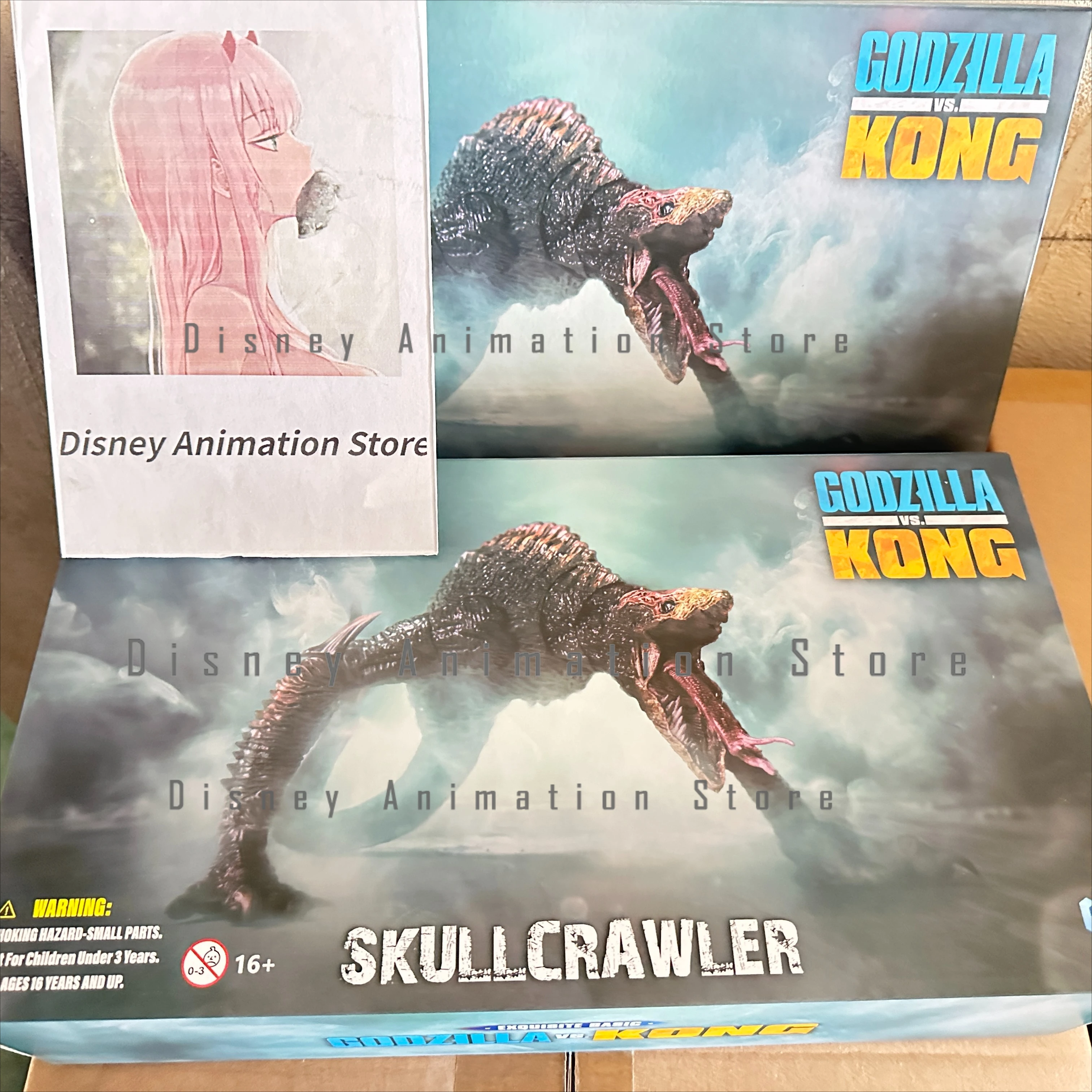 В наличии 100% оригинал HIYA Exquisite Basic Series Brak Scale 4 дюйма Godzilla Vs. Kong Skull Crawler Фигурка Аниме