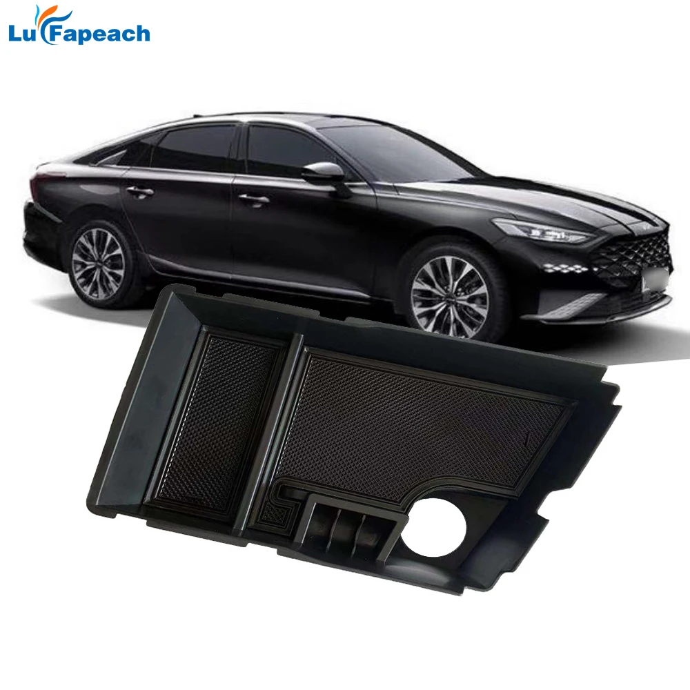 

For Kia K8 Central Control Center Armrest Storage Box Kiy Interior Modification Device ABS Car Organizer Tidying Accessories