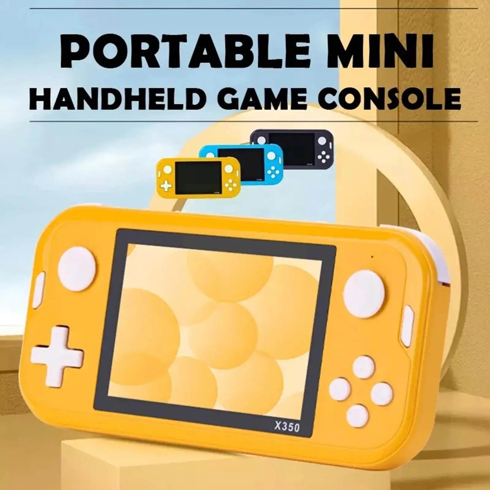

Game Console X350 3.5 inch IPS HD Screen Built-in 6800+ Games Handheld Player Gaming Console Game Retro Video I2S9