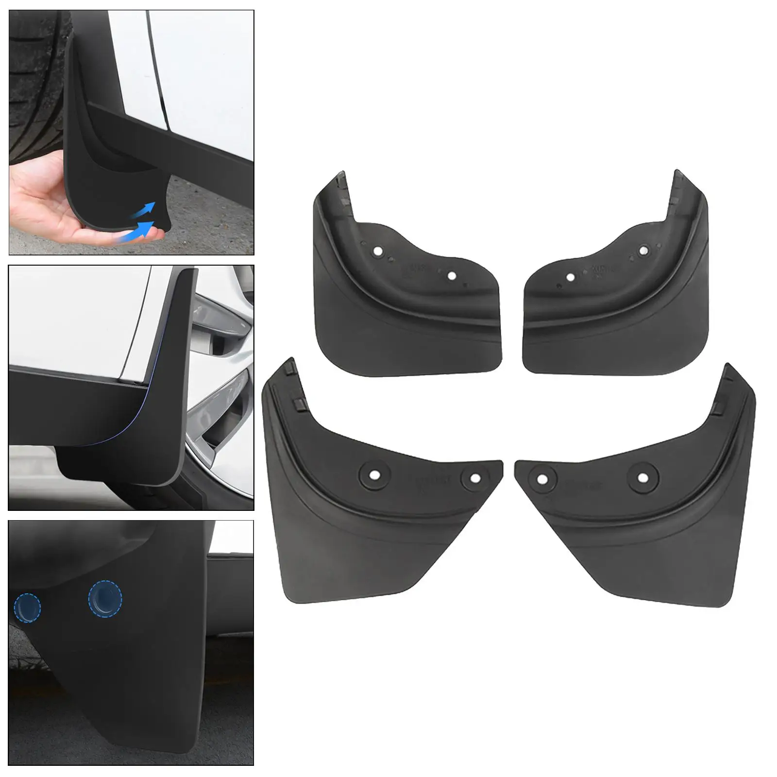 

Автомобильные Брызговики/Универсальные из ТПУ/передние и задние брызговики/Брызговики для сверления отверстий с двойной пряжкой для фикса...