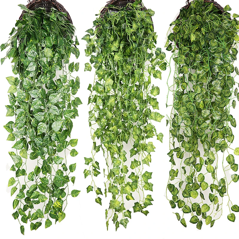 

Искусственные растения 90 см, зеленый сладкий картофель, виноград, Настенный декор, искусственные растения, искусственные листья, свадебное ...