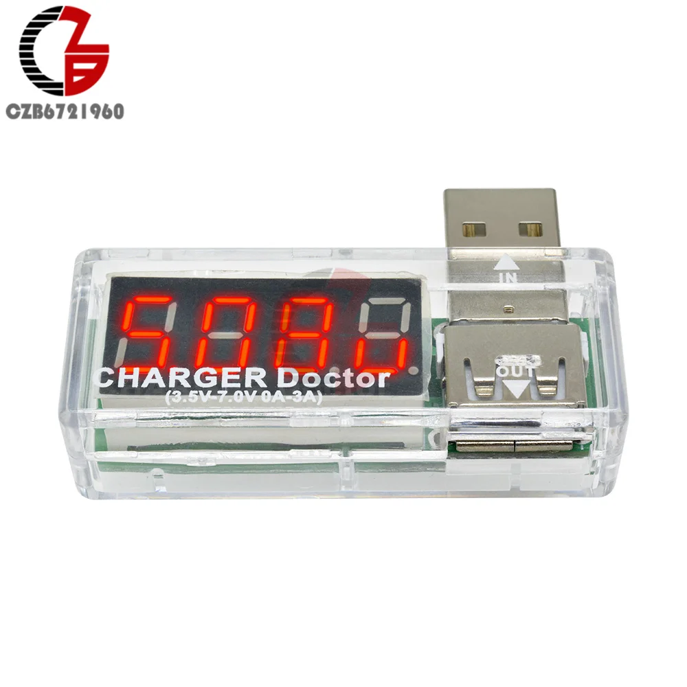 

KW-201 DC 3V 5V LED Digital USB Voltmeter Ammeter Mini USB Power Current Voltage Meter Tester Volt Amp Detector Charger Doctor