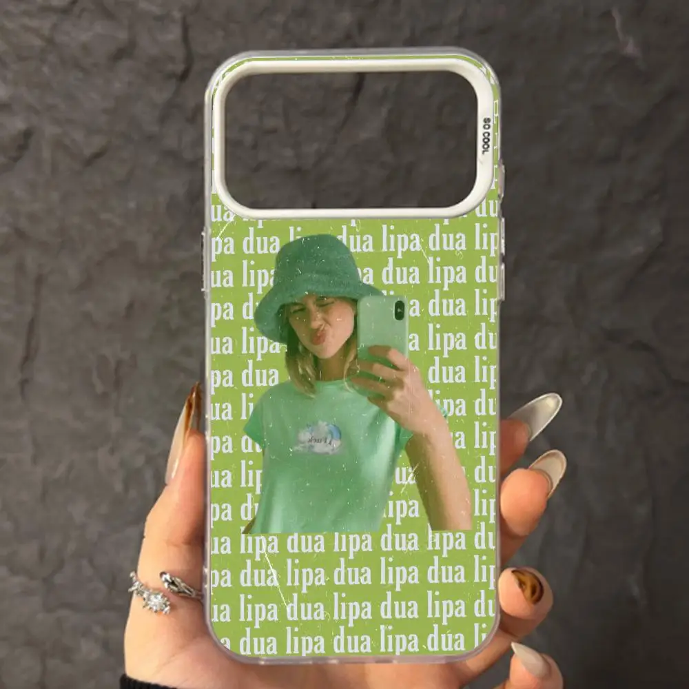 Фото Чехол для телефона Dua Lipa для iPhone 17, 16, 15, 14, 13, 12, 11, XS Pro Max, белый, IMD, цветной, серебристый, подходящий чехол №2