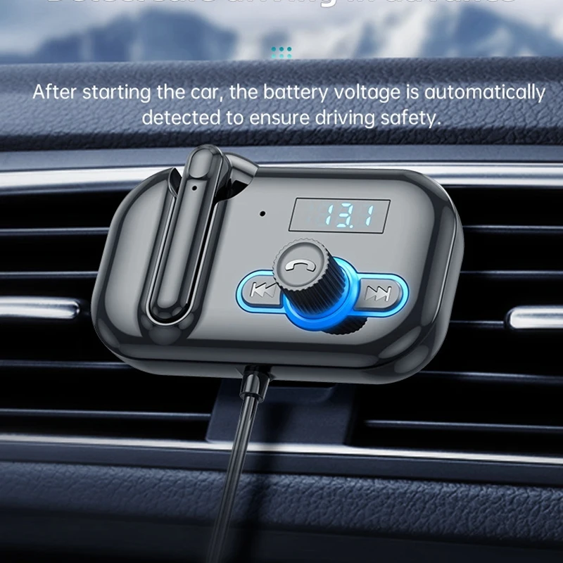 Bluetooth 5 0 гарнитура FM-передатчик автомобильный беспроводной радиоадаптер USB